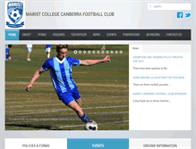 Tablet Screenshot of maristfootball.com.au